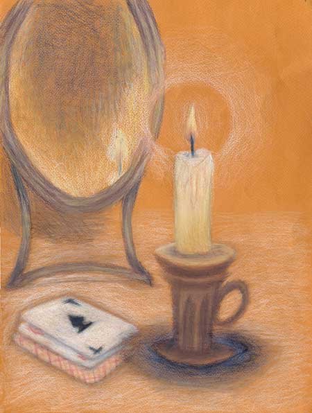 Свеча карандашом