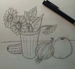 Натюрморт в графике