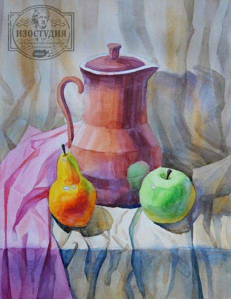 Акварель натюрморт Академический Андрияки