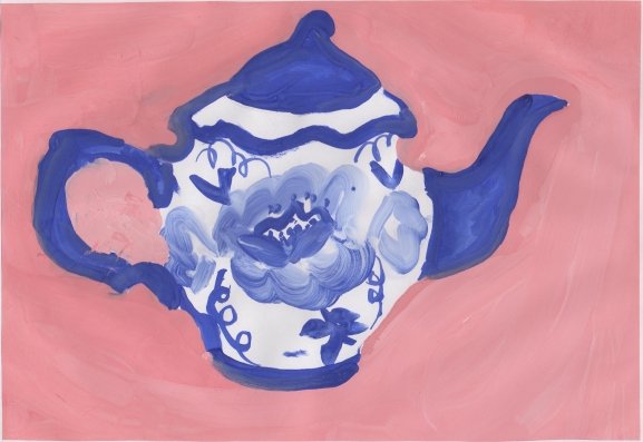 Чайник Гжель рисунок