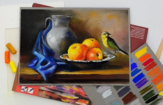 Картины пастелью сухой