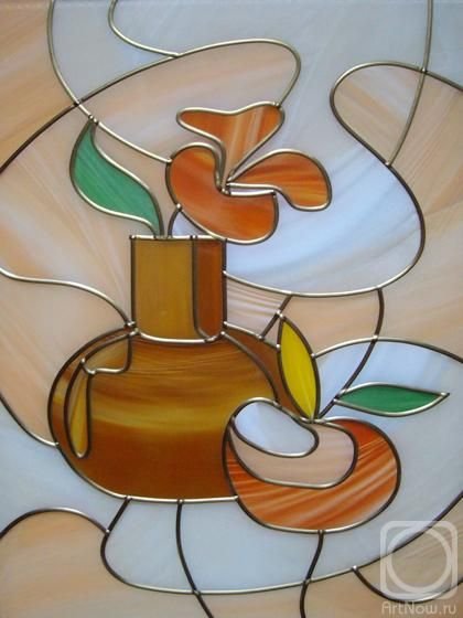 Витражная стилизация натюрморта