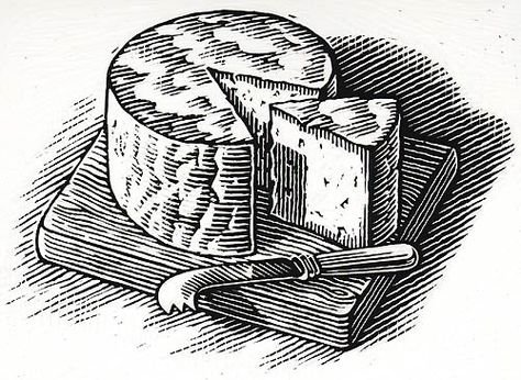 Графический рисунок сыра