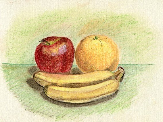 Натюрморт рисунок для детей