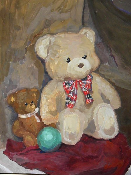 Натюрморт с фотоаппаратом карандашом