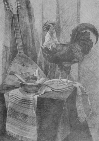 Натюрморт с петухом