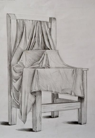 Стул карандашом