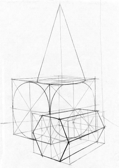 Сквозное построение геометрических фигур
