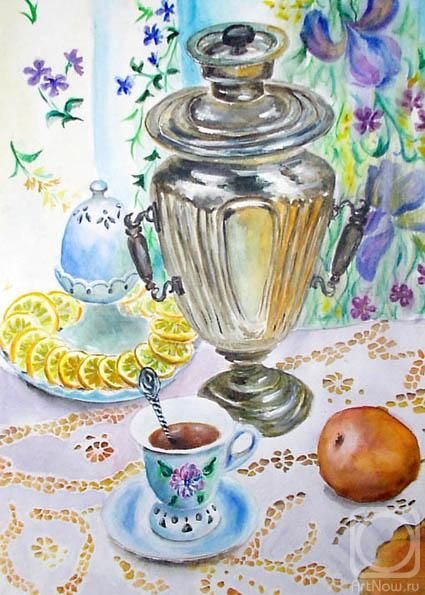 Натюрморт с самоваром детский