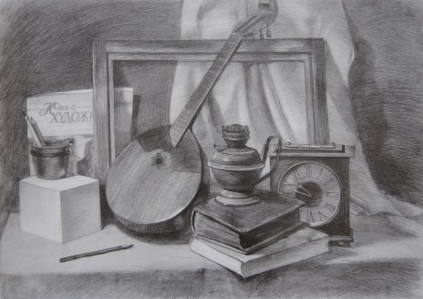 Предметный натюрморт рисунок (48 фото)