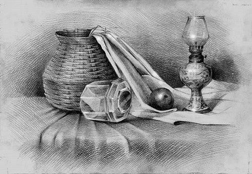 Натюрморт маляра карандаш