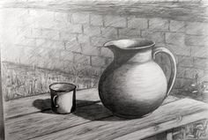 Натюрморт карандашом для начинающих