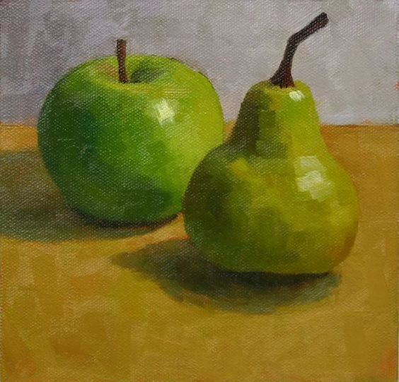 Натюрморт с фруктами простой