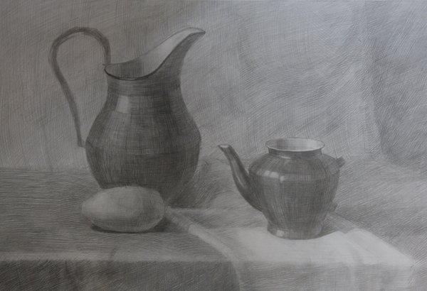 Натюрморт рисунок карандашом