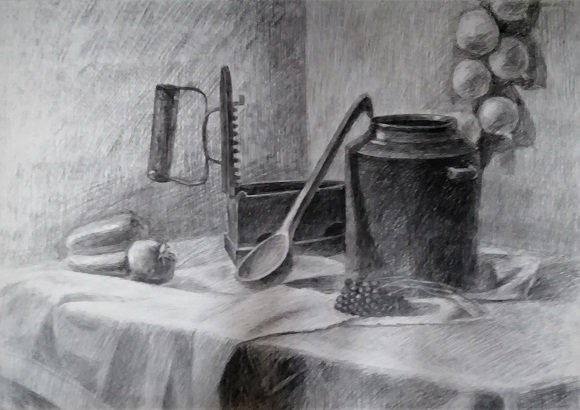 Военный натюрморт Графика