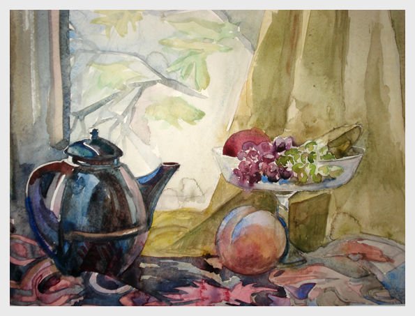 Натюрморт на окне Графика