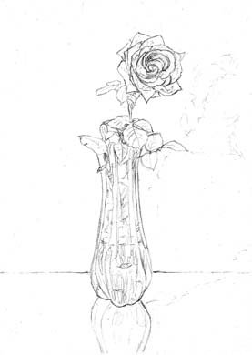 Натюрморт СЦВЕТ карандашом