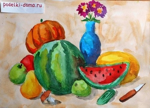 Рисование осенние дары