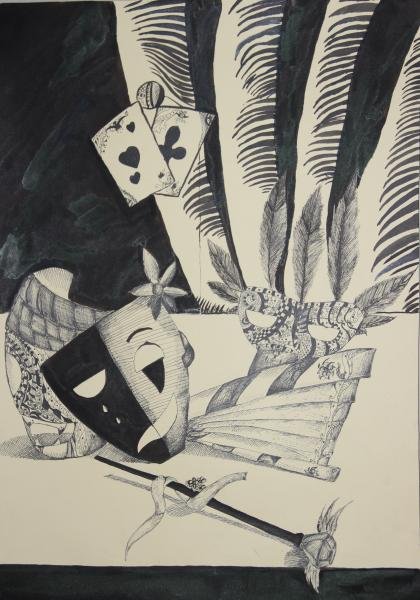 Декоративный театральный натюрморт