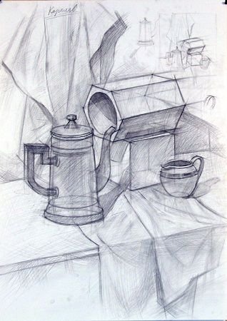 Академический рисунок натюрморт