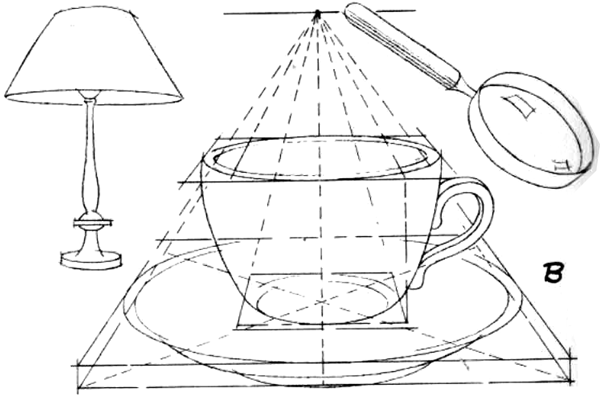 Натюрморт с эллипсами карандашом (50 фото)