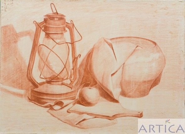 Натюрморт сепией для начинающих