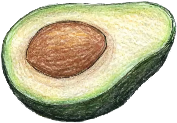 Натюрморт с фруктами карандашом