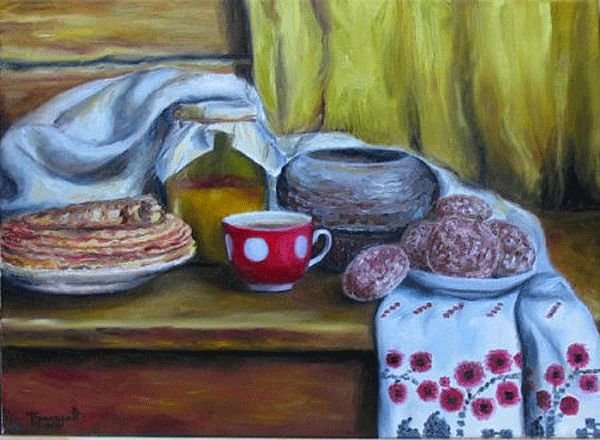 Сельский натюрморт карандашом