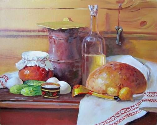 Мария Старцева художник деревенский натюрморт