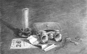 Натюрморт рисунок карандашом