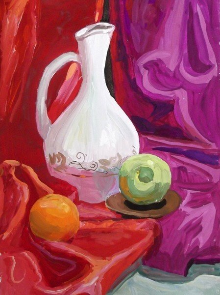 Натюрморт акварелью легкий