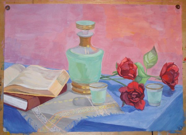 Цветоведение контраст и нюанс натюрморт