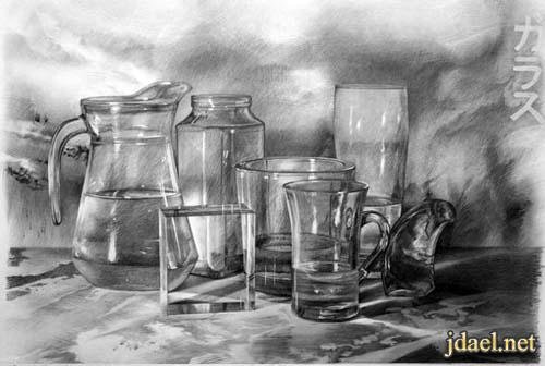 Металлические предметы карандашом