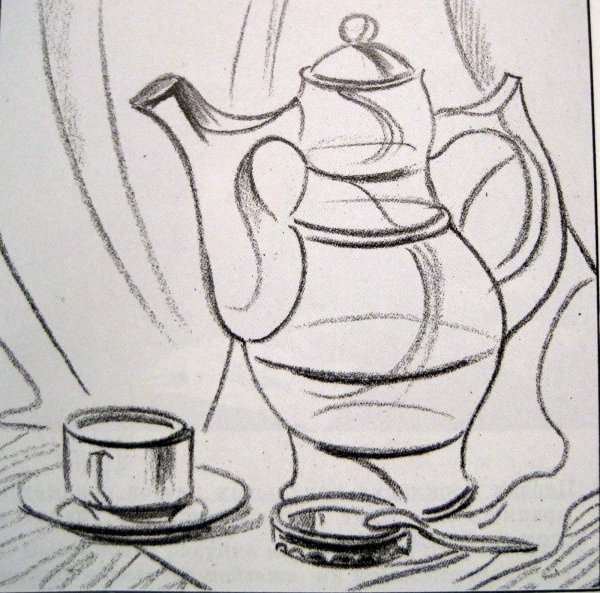 Рисование чайный сервиз