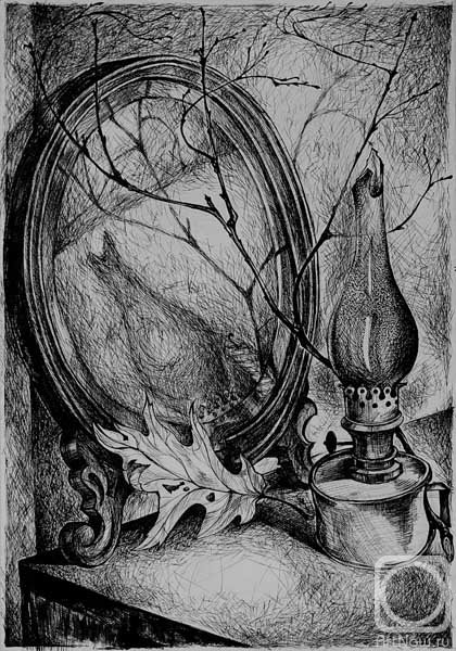 Графический натюрморт маркером