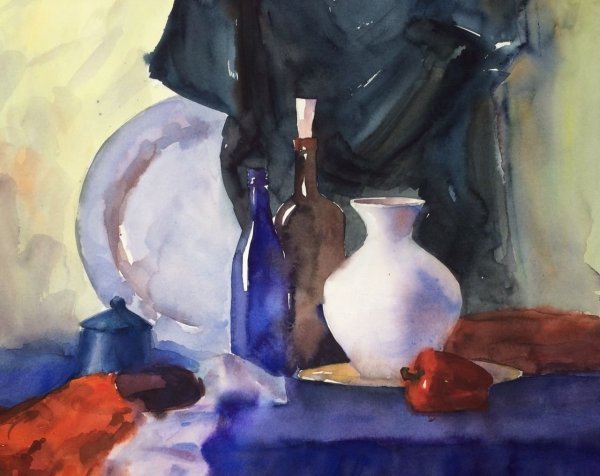 Декоративный натюрморт разбеленный колорит