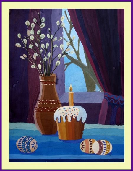 Осенний натюрморт рисунок для детей