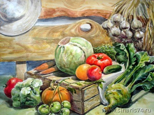 Натюрморт сбор урожая