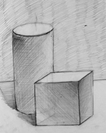 Куб и цилиндр