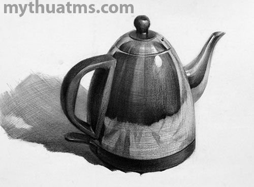 Натюрморт в технике отмывка