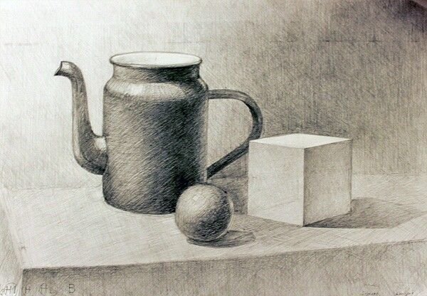 Натюрморт карандашом прямоугольник (49 фото)