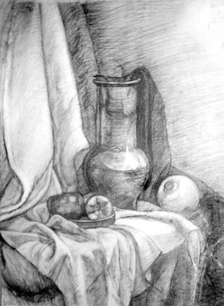 Композиция с драпировкой