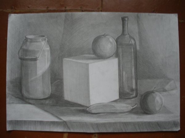 Коробка натюрморт карандашом (47 фото)