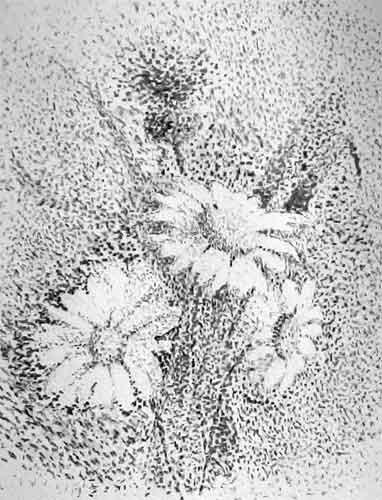 Пуантилизм чб