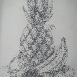 Натюрморт гелевой ручкой