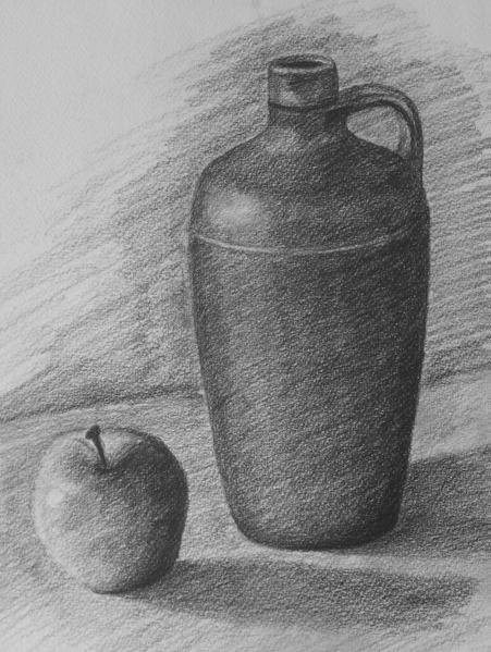 Натюрморт рисунок карандашом