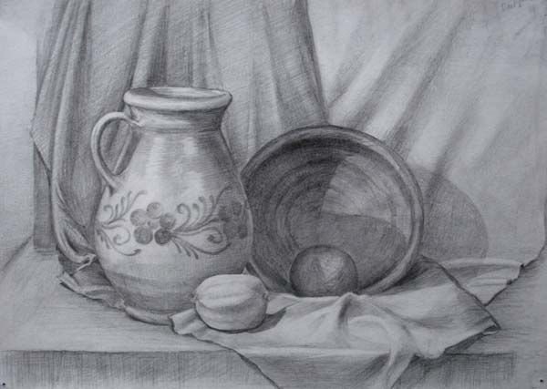 Натюрморт карандашом