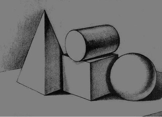 Натюрморт куб шар карандашом (47 фото)