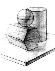 Натюрморт из геометрических предметов