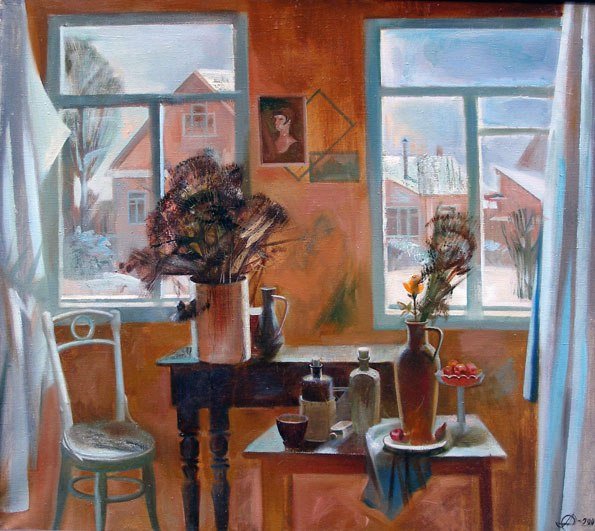 Композиция в интерьере живопись